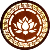 ĐÈN TRANH HOA VĂN - VDHS1